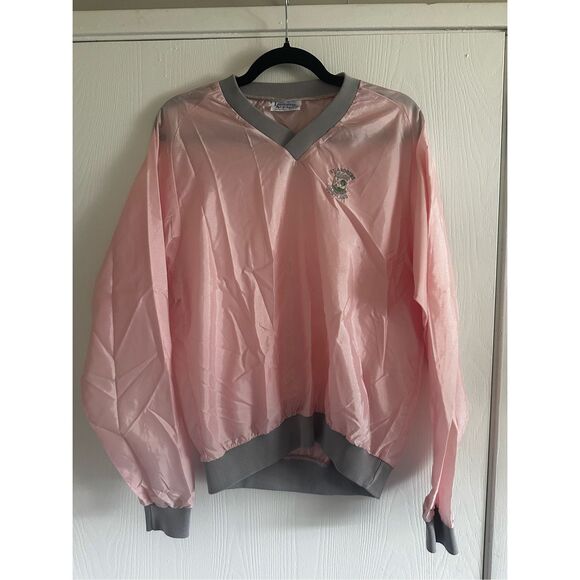 Lonsdale Academy St. Andrews Scotland Pink Retro Windbreaker - Picture 1 of 6